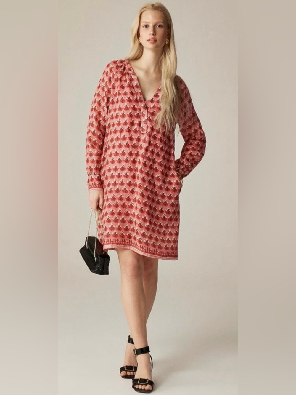 J. Crew Cabana Mini Dress in Block Print